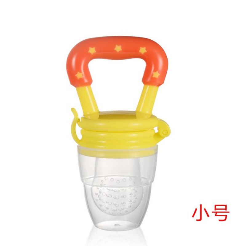EMPENG BUAH Baby dot buah Fuit Food Feeder Tetther Gigitan Bayi makanan MPASI dot botol bubur bayi MURAH-YELLOW