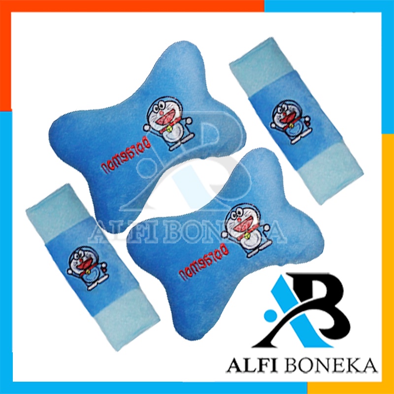 Bantal mobil set 4in1 Karkater - Set Bantal Mobil - Bantal Mobil Karakter - Set Bantal Mobil - Bantal Mobil Lucu