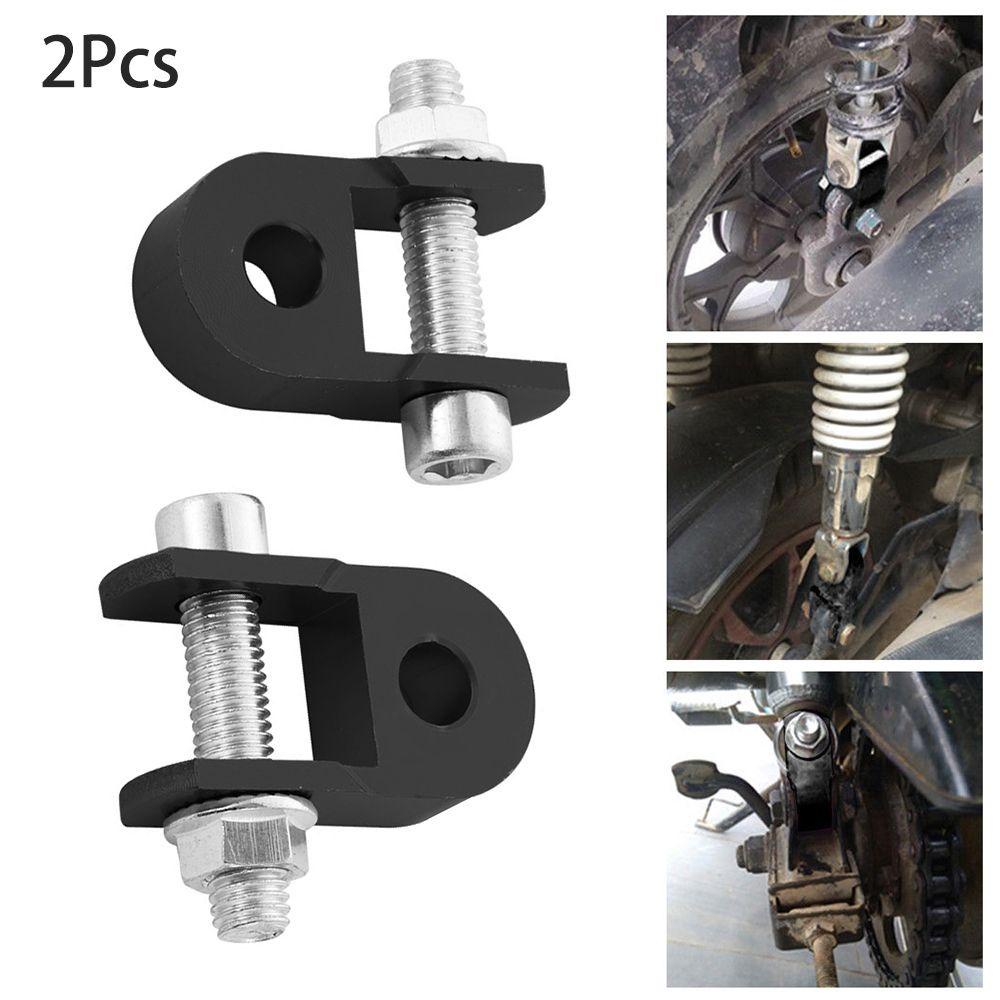 Populer 2Pcs Motor Shock Absorber Extender 10mm Lubang Modifikasi Aksesoris Menebal Pad Riser