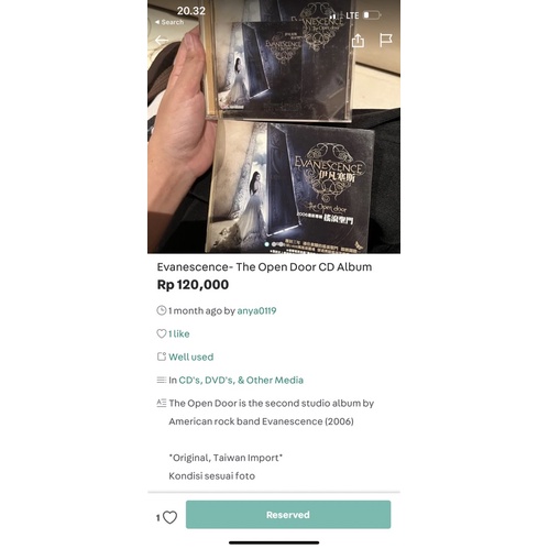 Evanescence - The Open Door CD Album