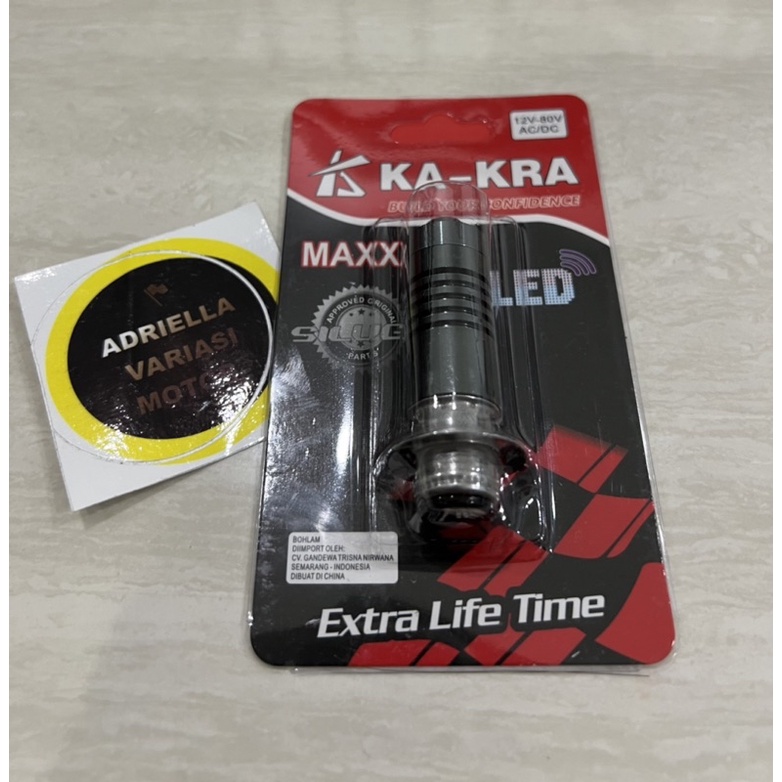 Lampu LED H6 LASER Hi Lo Beam 2 Warna AC DC Bebek Matic Ka-kra Universal