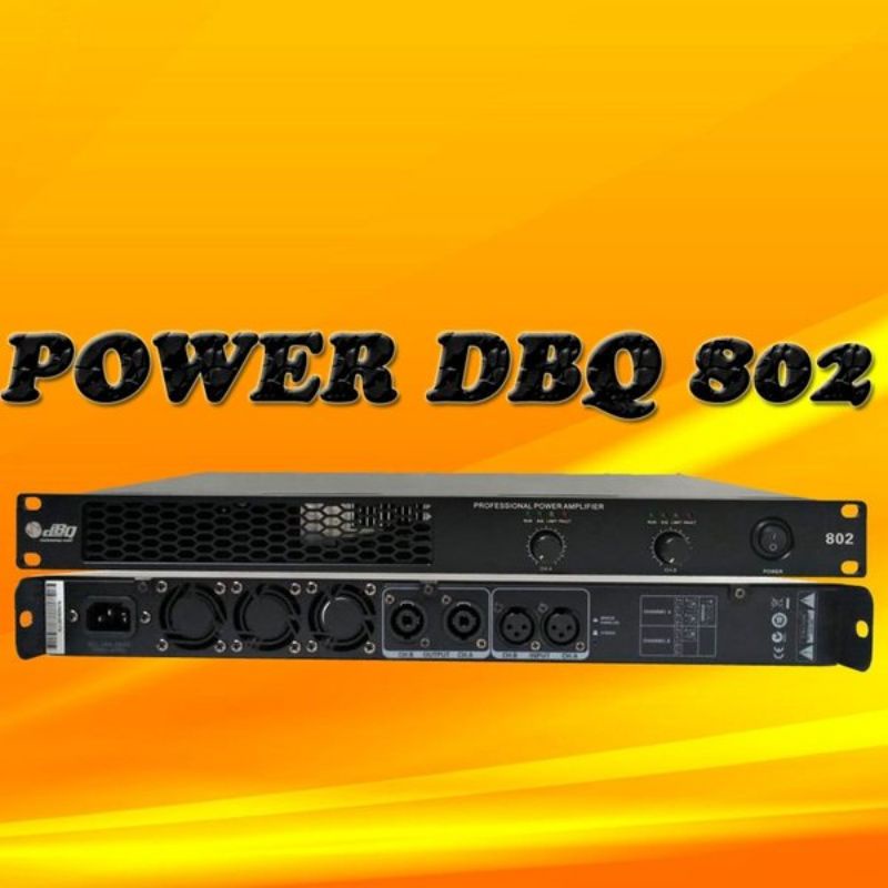 Power Amplifier DBQ 802 Class D 800 watt 2 Channel