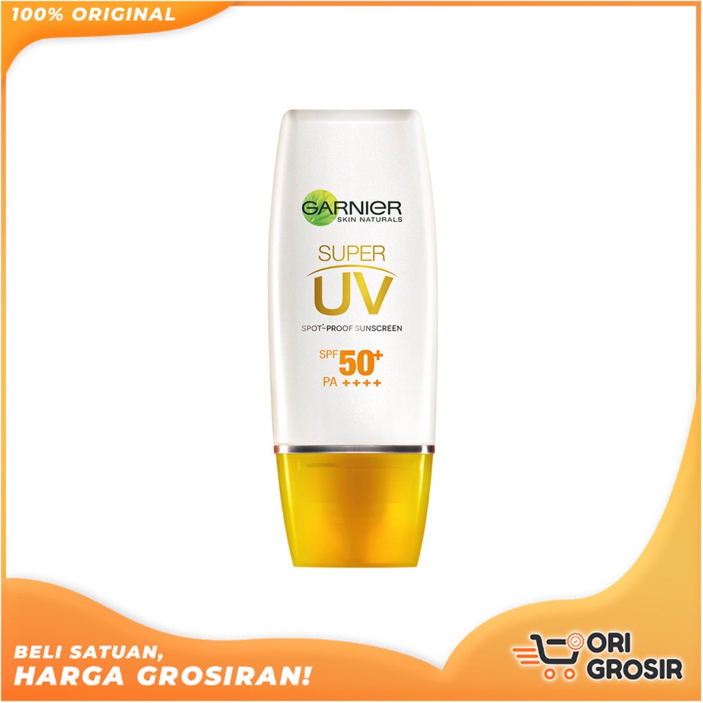 ORI Grosir Garnier Light Complete Super UV Spot Proof Sunscreen SPF 50+ PA+++ Matte Finish | Natural
