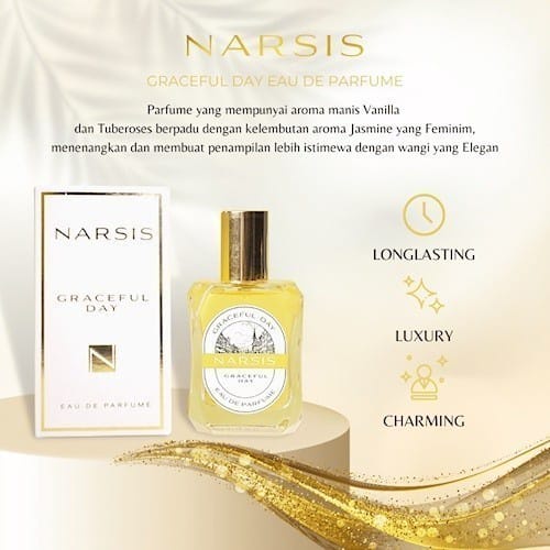 ( BONUS PARFUM ) Narsis Graceful Day Eau de Perfume - Parfum Wanita Kesukaan Pria / PARFUM PEMIKAT PRIA