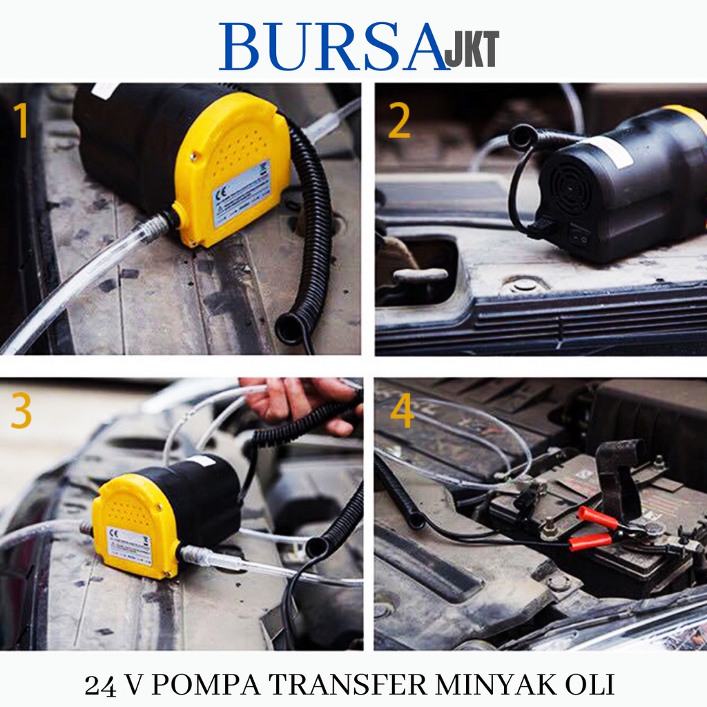 OIL POMPA SEDOT TRANFER MINYAK OLI ELEKTRIK 24 V FLUID EXTRAKTOR SUCTION PUMP