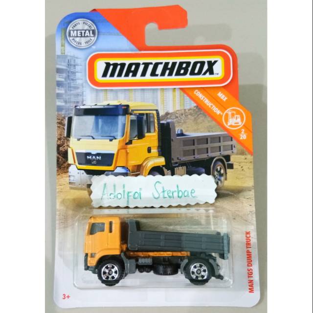 matchbox man tgs dump truck