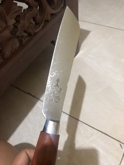 Pisau Cap Garpu Pisau Solingen Original 8 Inch Sarung Kulit