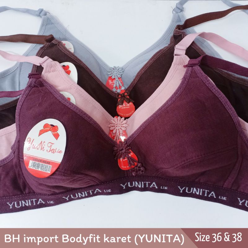 BRA/BH SPORT MERK YUNITA-Tanpa Kawat dan Tanpa Busa-Pakaian Dalam Wanita Nyaman diPakai-Bisa COD