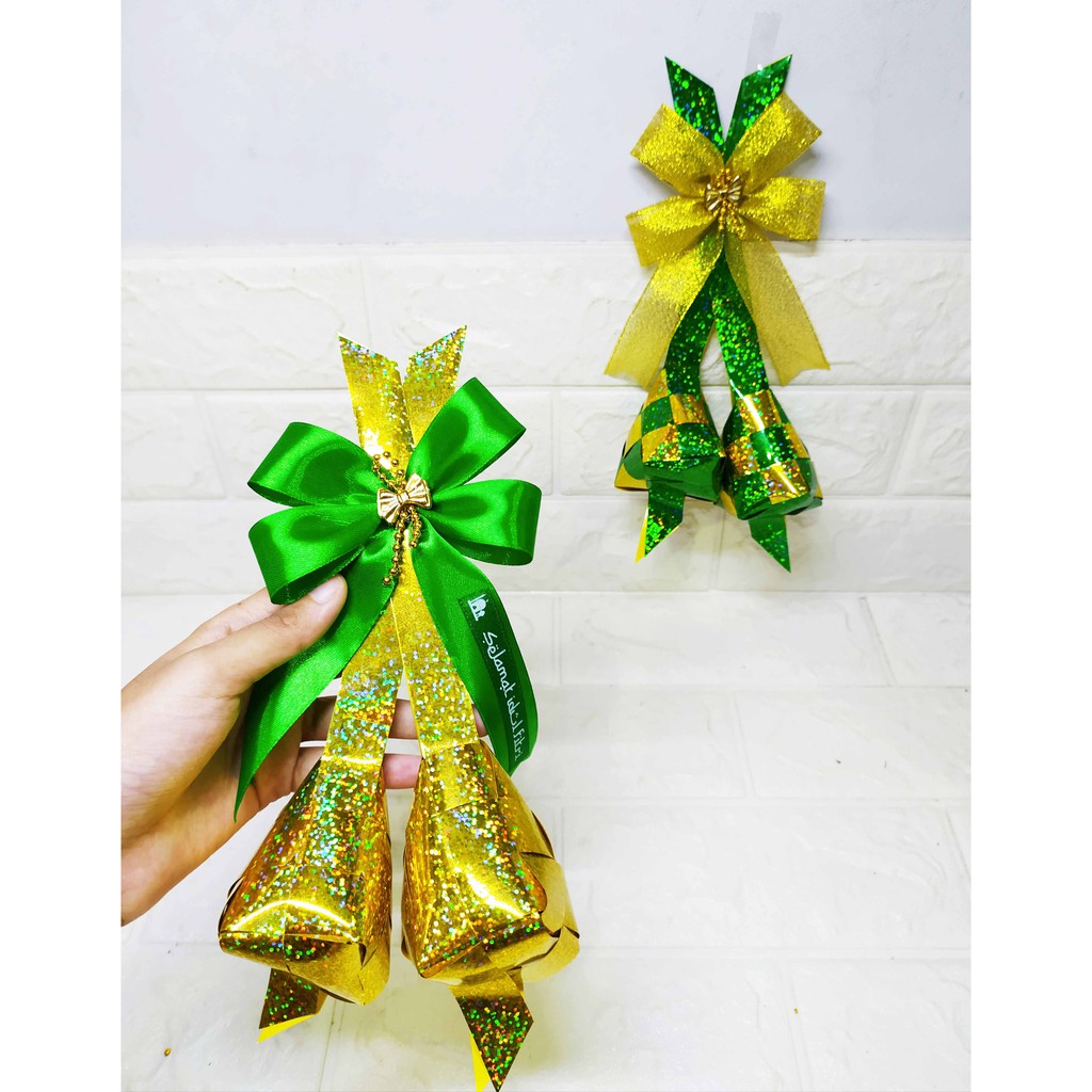 Pita Hampers Ketupat Bow Jumbo HOLOGRAM - Pita Hampers Aksesoris Lebaran