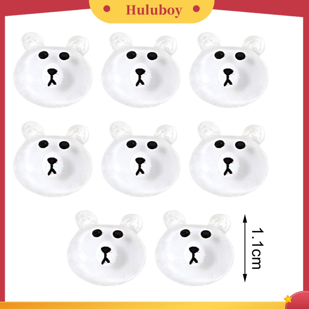 Huluboy Huluboy♡ 8pcs / Kantong Aksesoris Dekorasi Nail Art Universal Bahan Resin