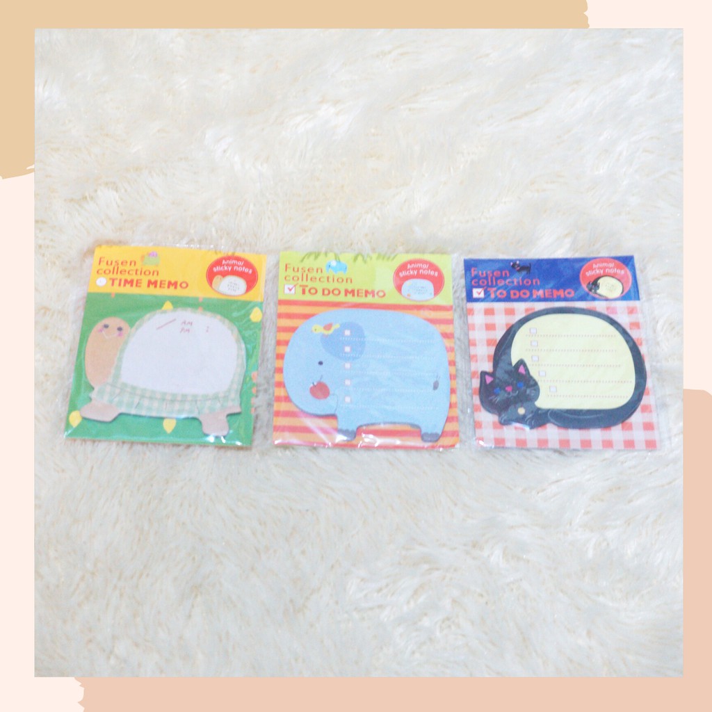 

STICKY NOTE / MEMO KARAKTER MOTIF BINATANG