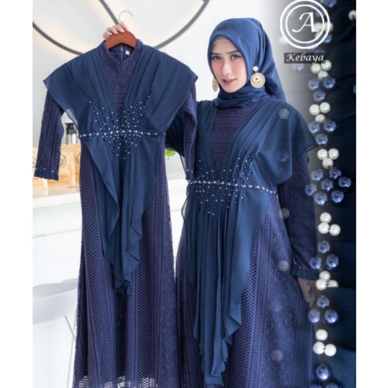 Gamis couple ibu dan anak srikandi//gamis couple//gamis anak//gamis brukat anak