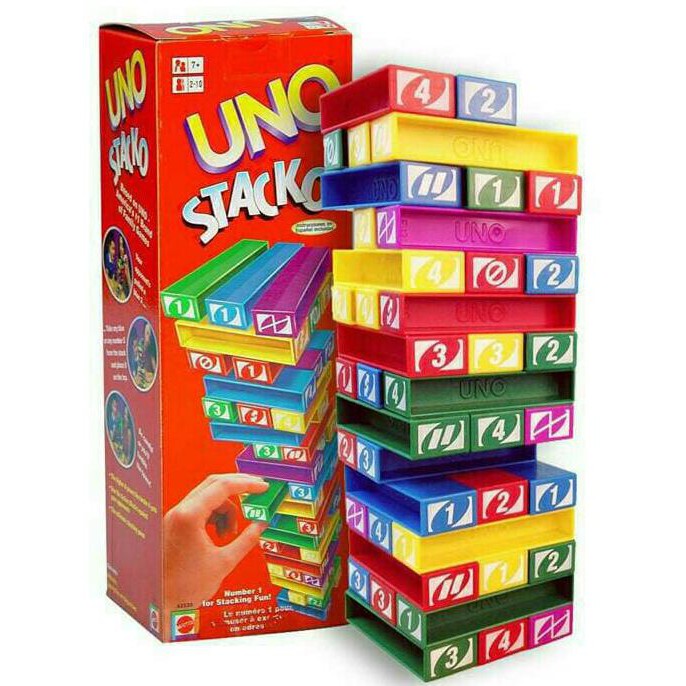 TERMUR@H Mainan UNO STACKO (UNO BALOK)