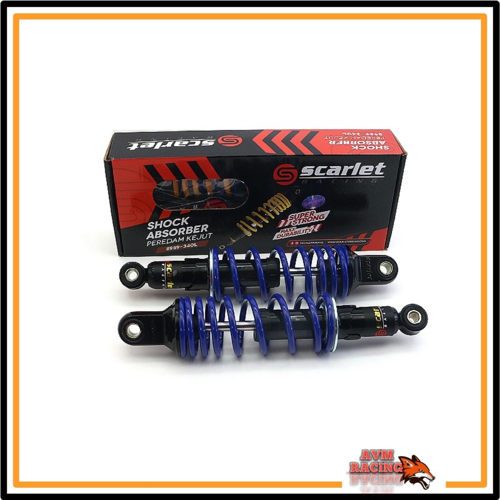 shock setelan scarlet racing 8989 - shockbreaket skok sok setelan ukuran 280mm 320mm 340mm 360mm rx 