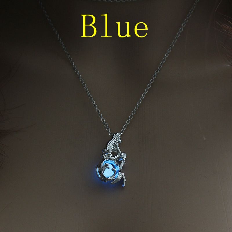 Luminous Mermaid Moonstone Pendant Kalung Wanita / Aksesoris Perhiasan