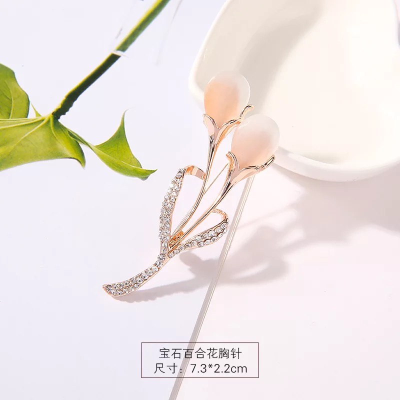 Baru Kreatif Mutiara Pin Bros Berlian Imitasi Bros Elegan Cukup Gaya Bros Mutiara Bros-48#