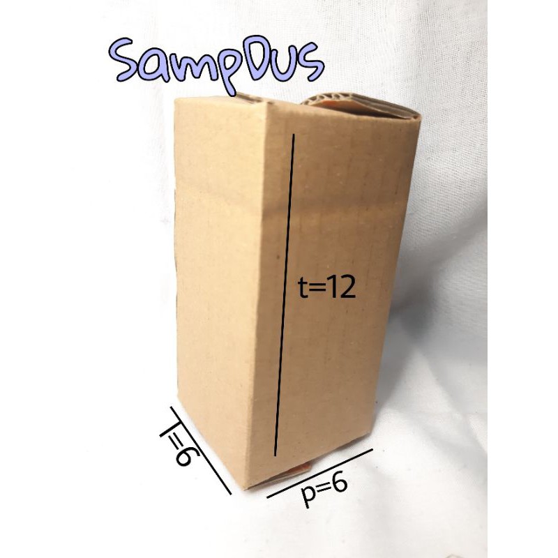 

kardus/box packing online Uk. 6×6×12 cm.