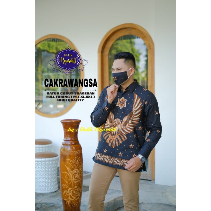 CAKRAWANGSA RAJASAKTI KEMEJA BATIK SOLO PRIA LENGAN PANJANG PENDEK LAPIS FURING ATASAN PREMIUM MODERN KATUN HALUS PRASOJO PRENJAKA PURBAWISESA PUSAKA EMAS PUSAKA MERAH PUSARAN BIRU PANJANG PUSPASARI RADEVA RAJAWALI RAKABUMING  RAMAKRISHNA RAMAWIJAYA 2