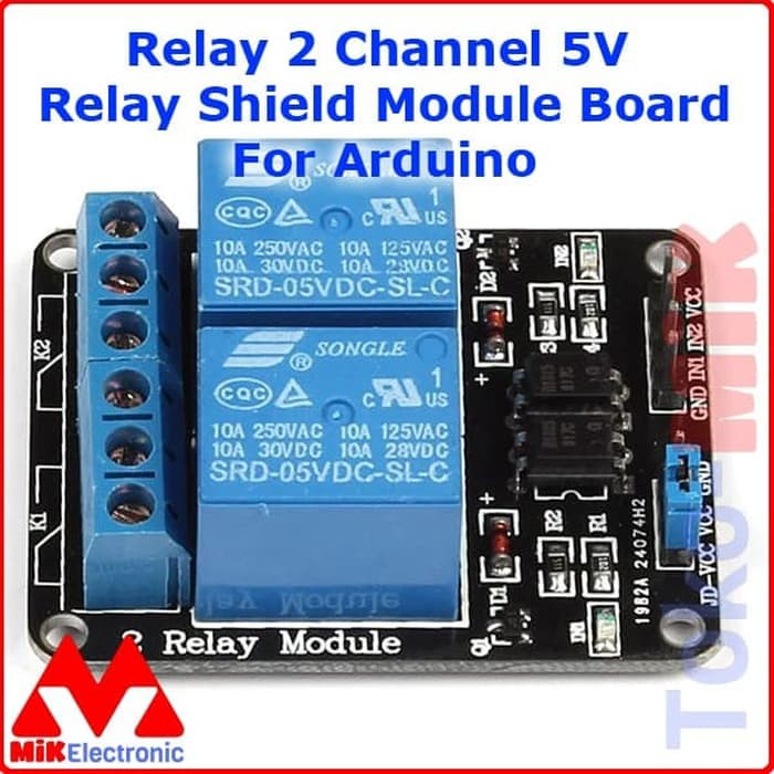 PCB 2 CHANNEL RELAY MODULE MODUL 2 KANAL ARDUINO RASPBERRY PI