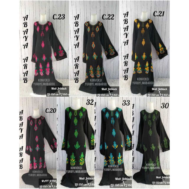 MUKENA ABAYA ARAB JETBLACK 2