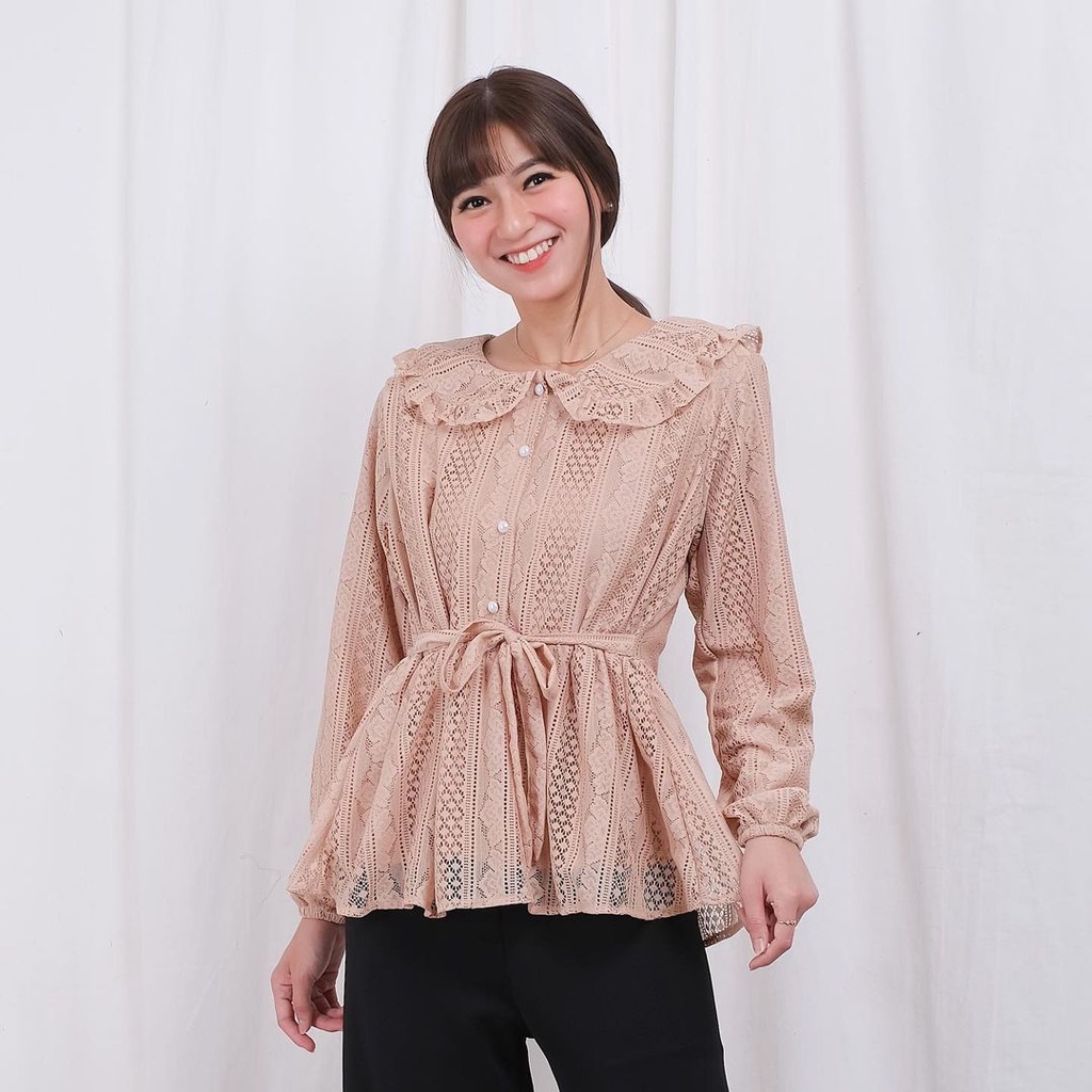 CYELLA SHABBY BROCADE BLOUSE / TOP / ATASAN KEMEJA BLOUSE BRUKAT / ATASAN KONDANGAN