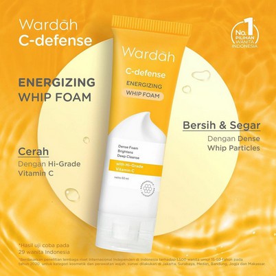 WARDAH C-Defense Energizing Whip Foam 100ml