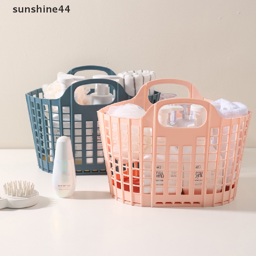 Sunshine Keranjang Organizer Lipat Portable Untuk Kamar Mandi