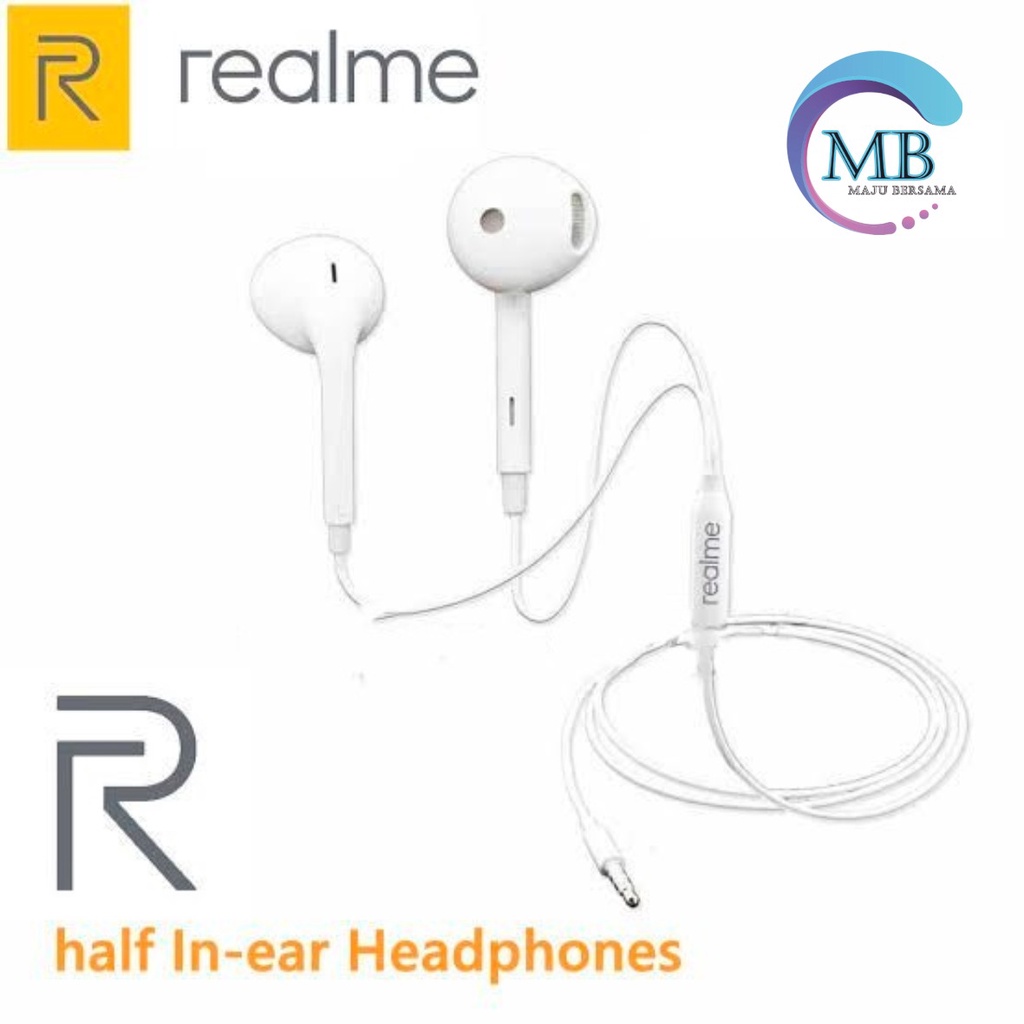 R15 Headset headsfree earphone Hf ORIGINAL REALME 2 3 5 6 7 pro C1 c2 c3 c11 c15 c12 c17 c20 C21y  JACK 3.5MM MB3228