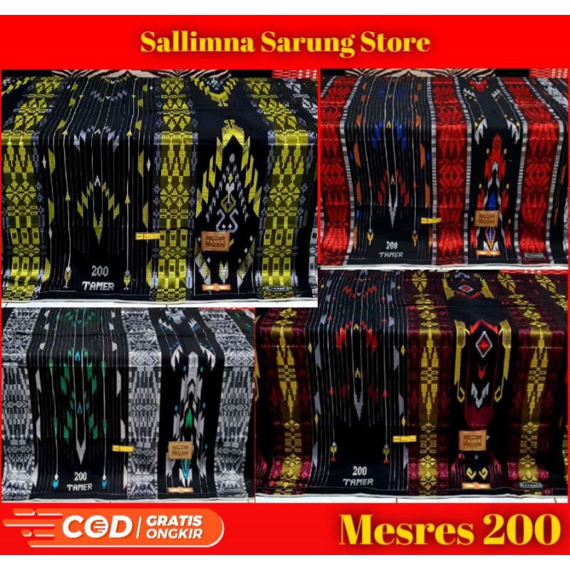 SARUNG TAMER MESRES 200 GUNUNGAN ORIGINAL TERBARU