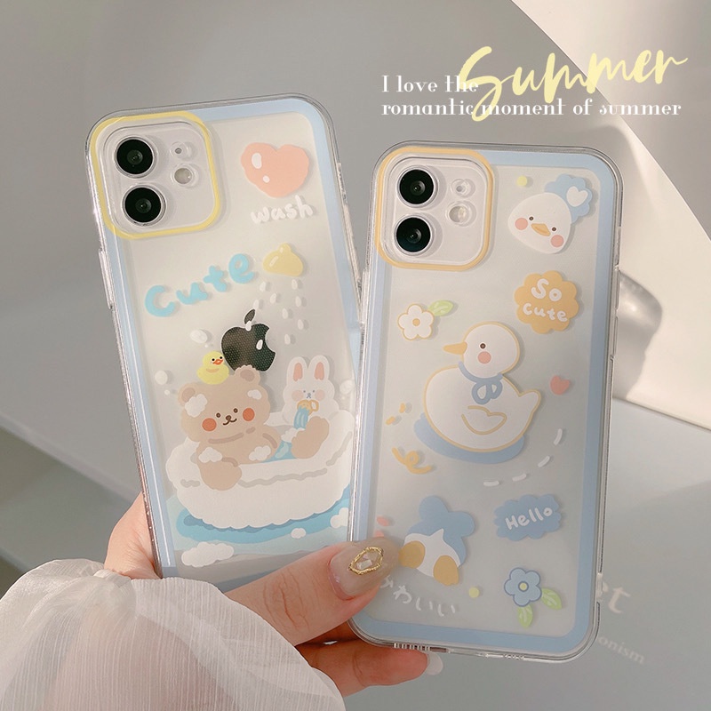 Case Bahan TPU Logo Coil Untuk iPhone 12 Pro Max 11 8plus 7plus 6 6s Plus 7 8 XR X XS Max SE 11Pro Max 12