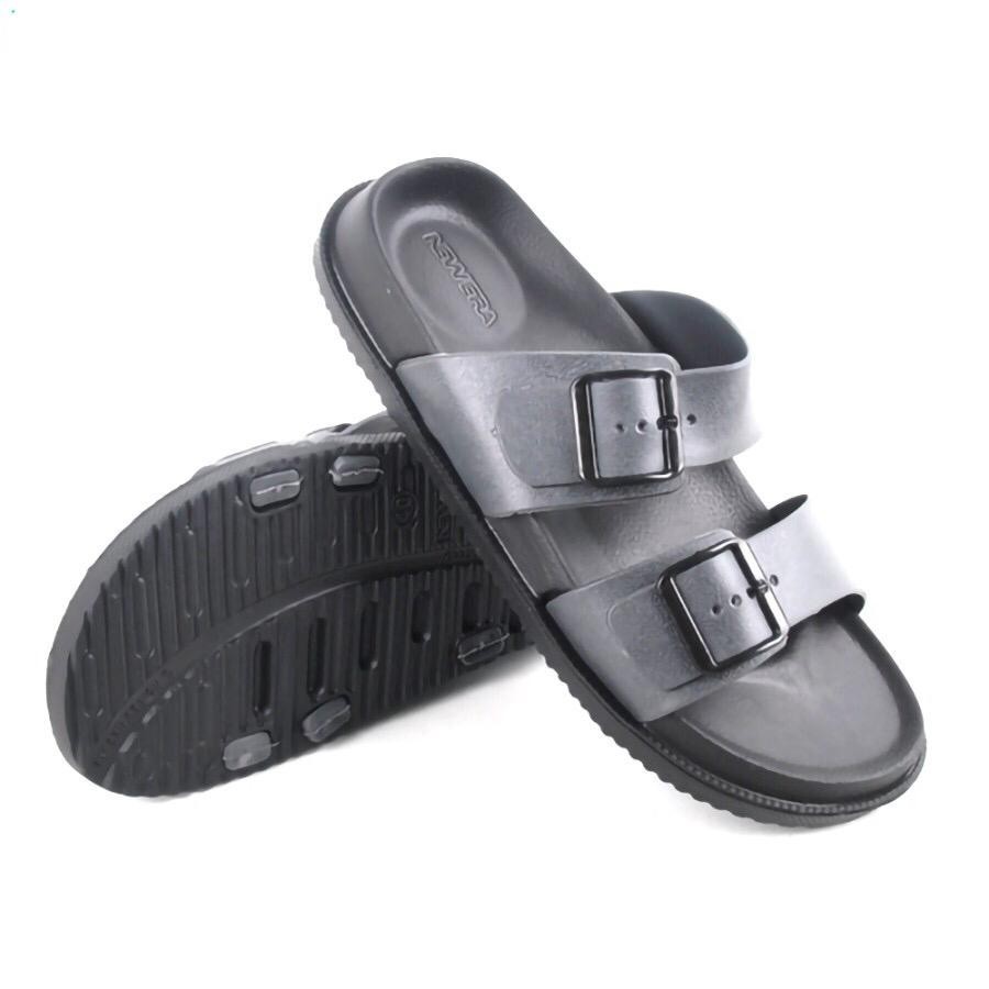 Sendal Casual Pria / Sandal New Era Madrid Essential in Full Black