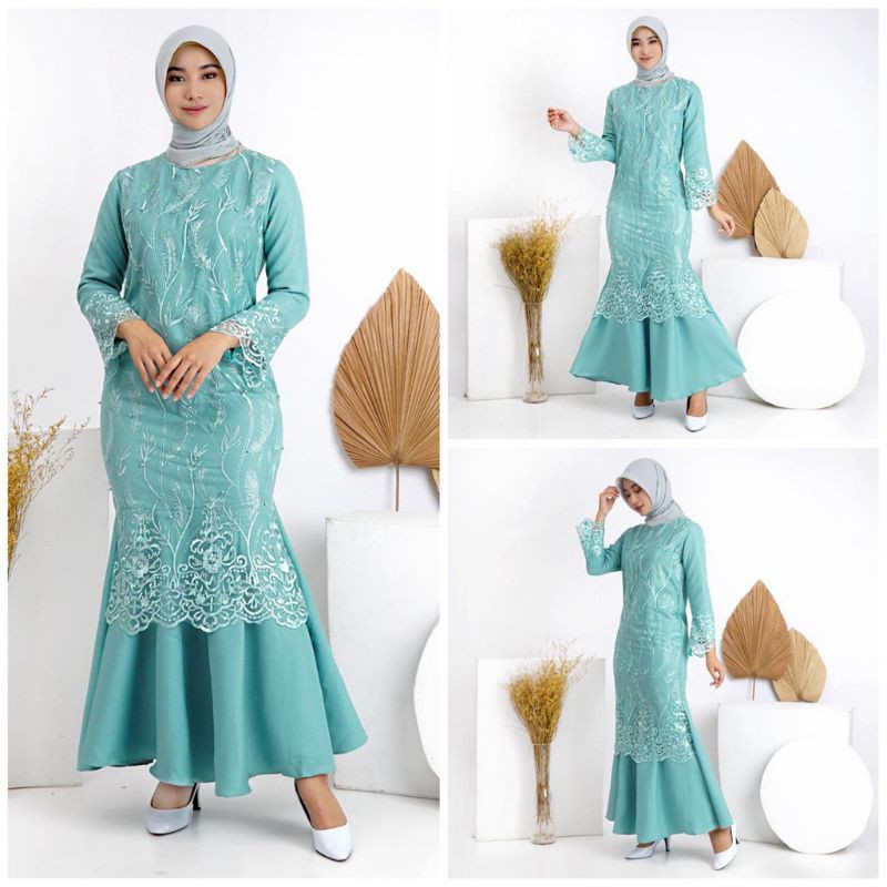 Gamis Brukat Lebaran Pesta Tosca