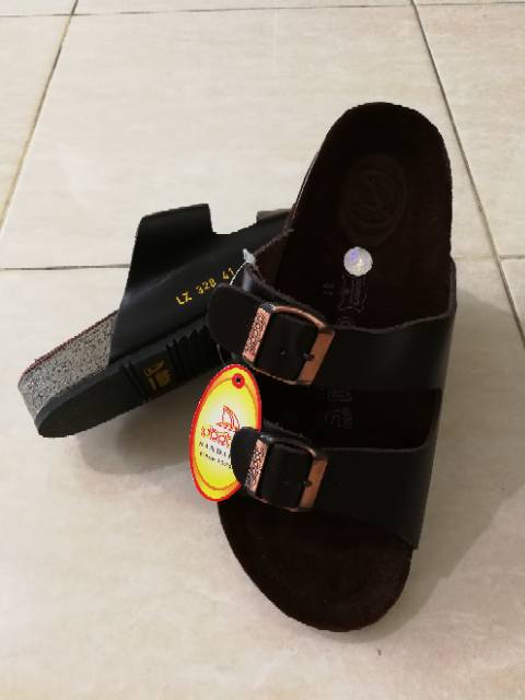 Sandal kulit pria dodoni L328 NL328 / LZ328 sandal dodoni sandal slip on casual pria