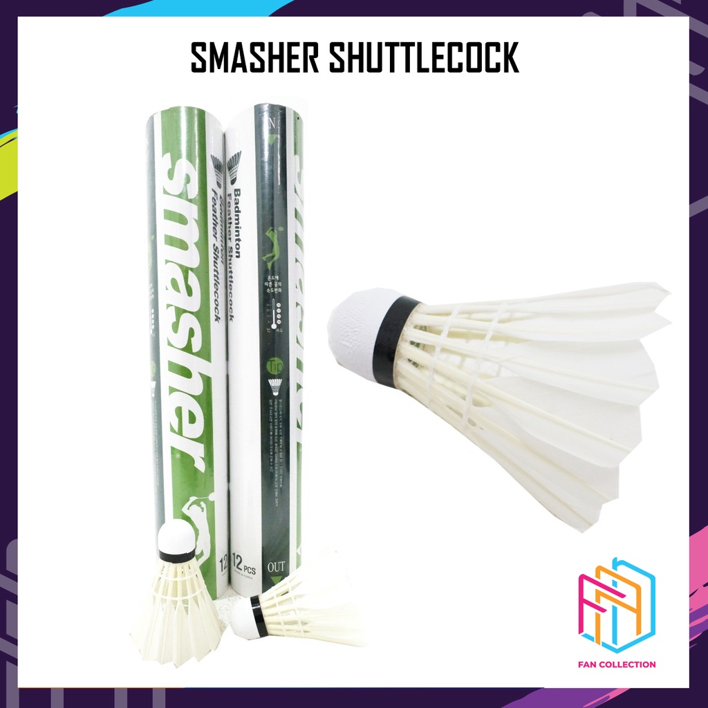 SMASHER SHUTTLECOCK KOK COCK BADMINTON ORIGINAL