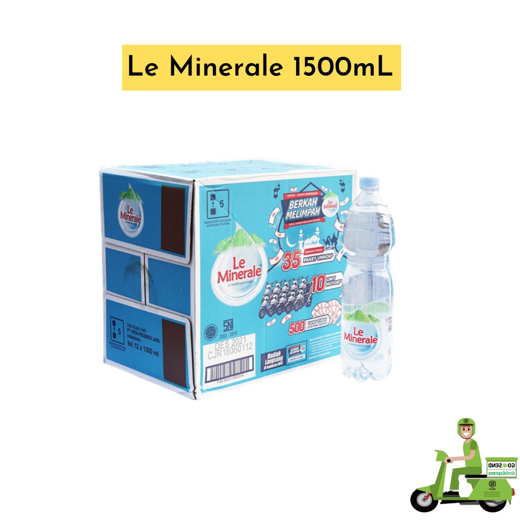 

Le Minerale 600ml - 1500ml/1,5L