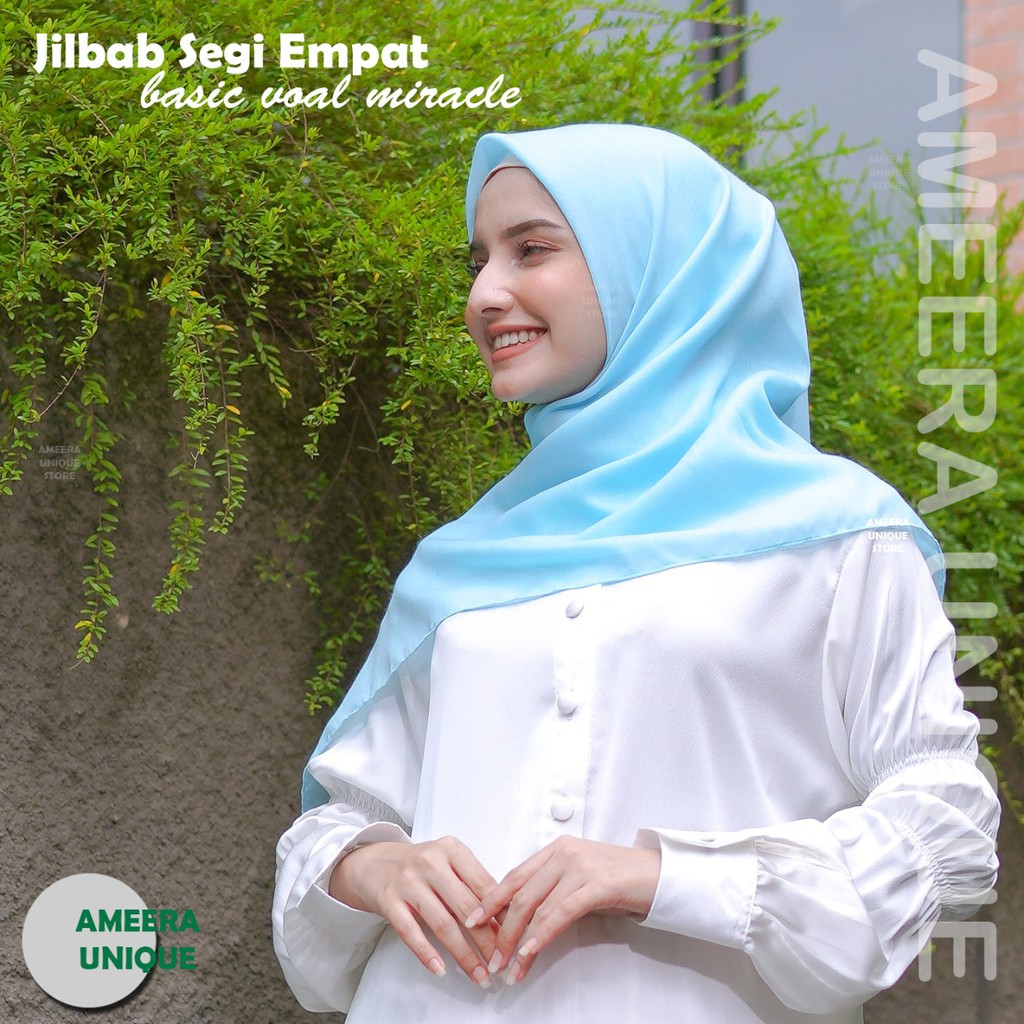 40 Warna Jilbab Segi Empat Basic Voal Miracle Polos 110x110 Part 1-0