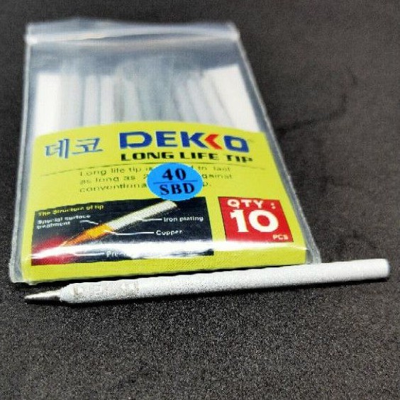 MATA SOLDER DEKO 40W TIP DEKKO UJUNG LANCIP/ TUMPUL