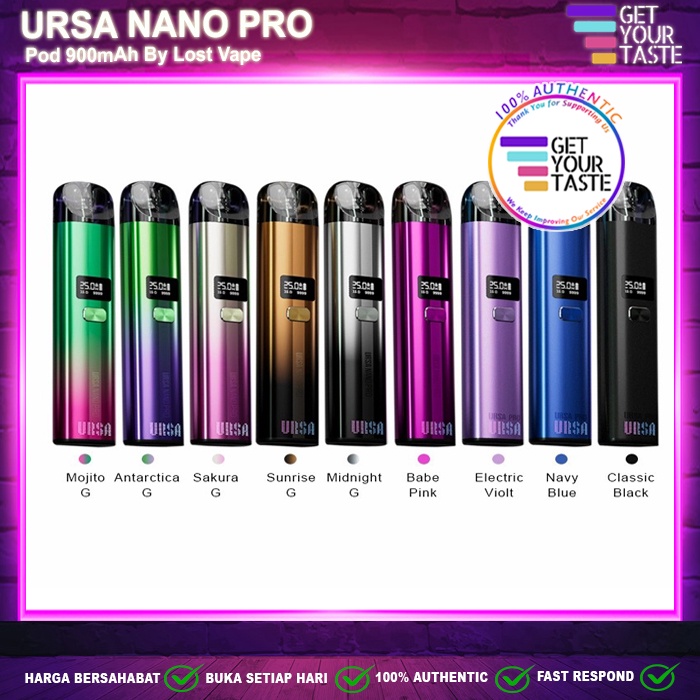 Ursa Nano PRO 25W 900mAh Pod Kit 100% Authentic by Lost Vape