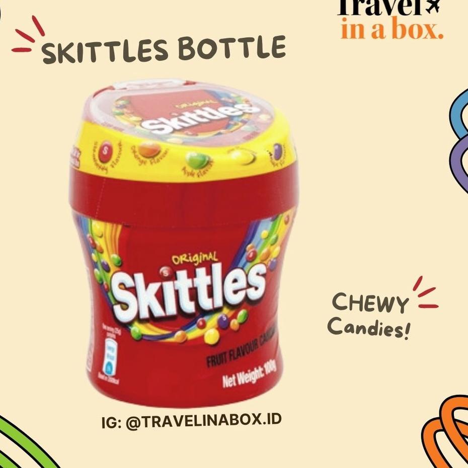 

Buruan BeliSkittles Original Bottle 100 gram (Permen Import)