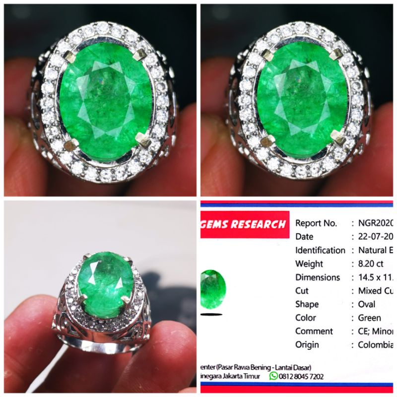 Batu cincin natural emerald beryl