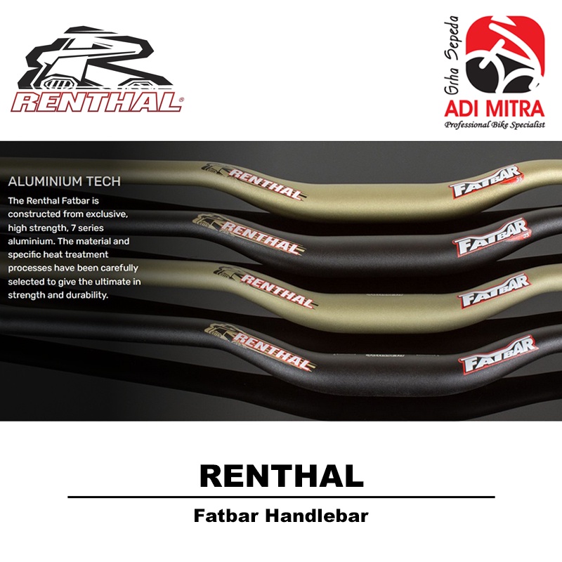 Renthal Fatbar Handlebar Stang Sepeda MTB / DH