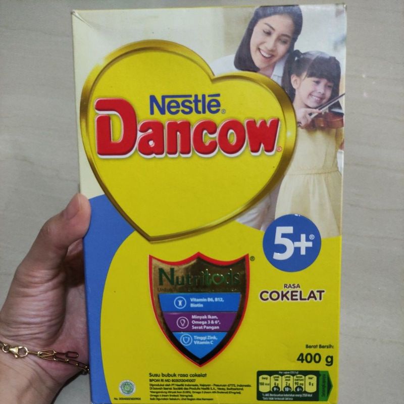 Dancow Nestle 400gr 5+ Coklat Susu Bubuk anak cokelat / vanila
