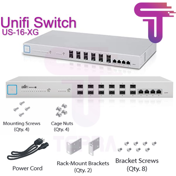 Ubiquiti US-16-XG Unifi Switch 16-Port 10G Managed Aggregation