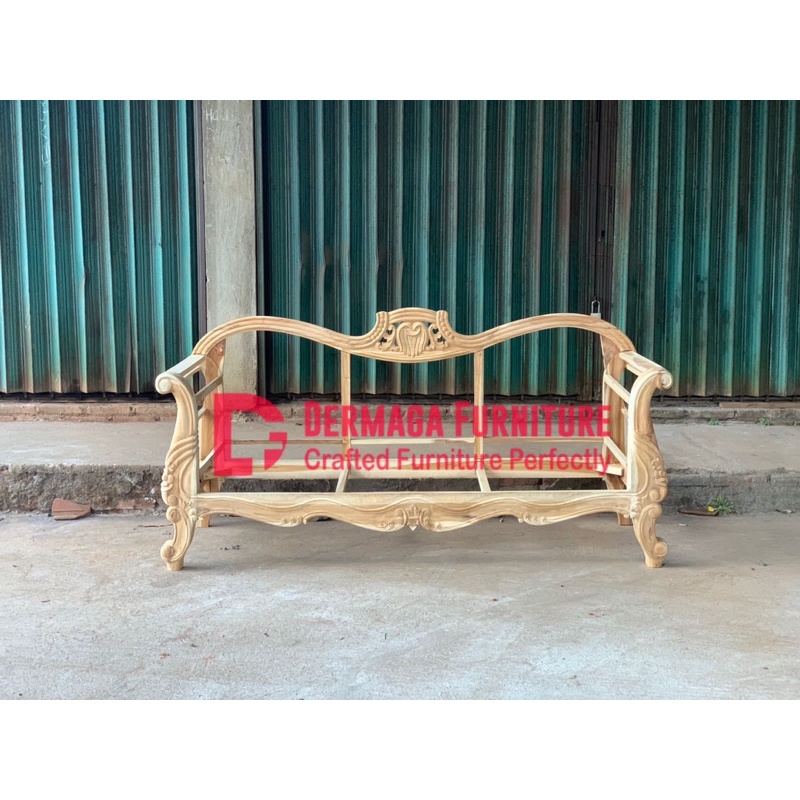 SOFA CACING BESAR 3 DUDUKAN KAYU JATI SOFA PELAMINAN DEKORASI PELAMINAN KURSI SOFA TAMU DEKORASI RUA