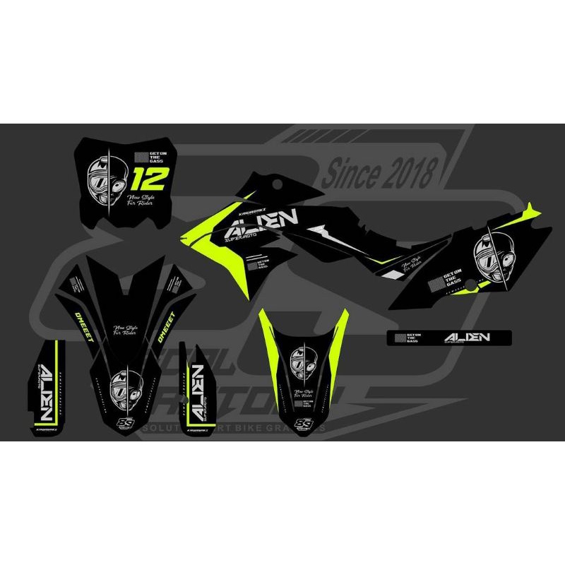 DECAL SEMI SUPERGLOSSY D-TRACKER ALIEN ORIGINAL DESIGN 89DECAL
