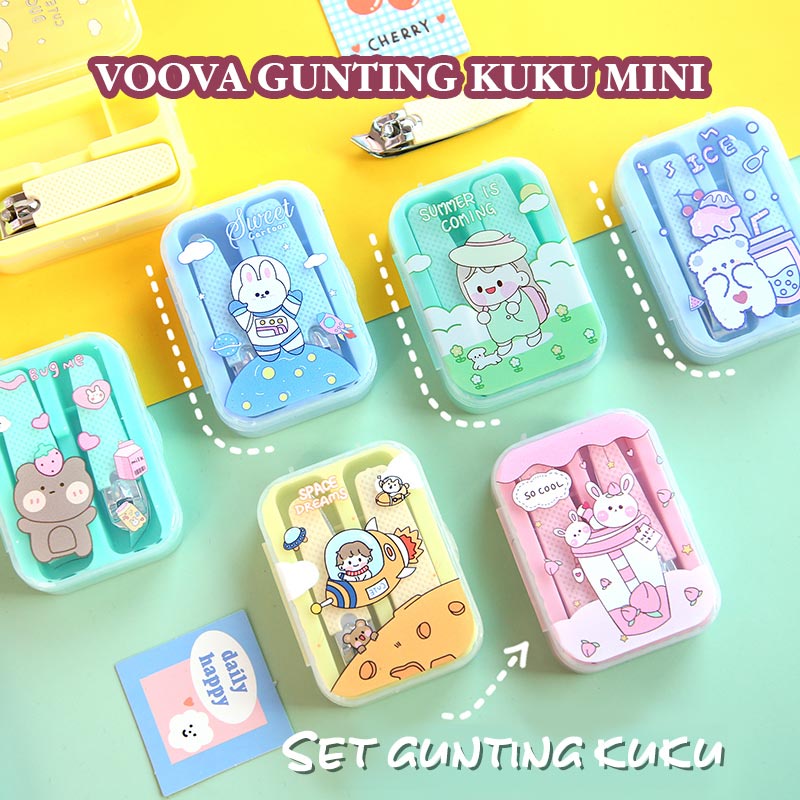 %e2%98%9bready stock%e2%98%9a%ef%bc%88free box%ef%bc%89peralatan menicure gunting kuku mini gunting kuku karakter lucu mini stainless stell alat gunting kuku portable tools set import
