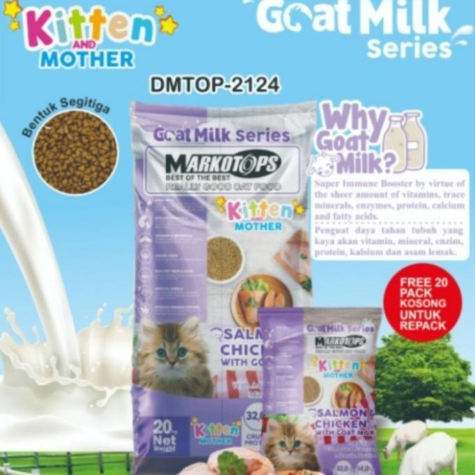 MAKANAN KUCING MARKOTOPS KITTEN AND MOTHER 20KG