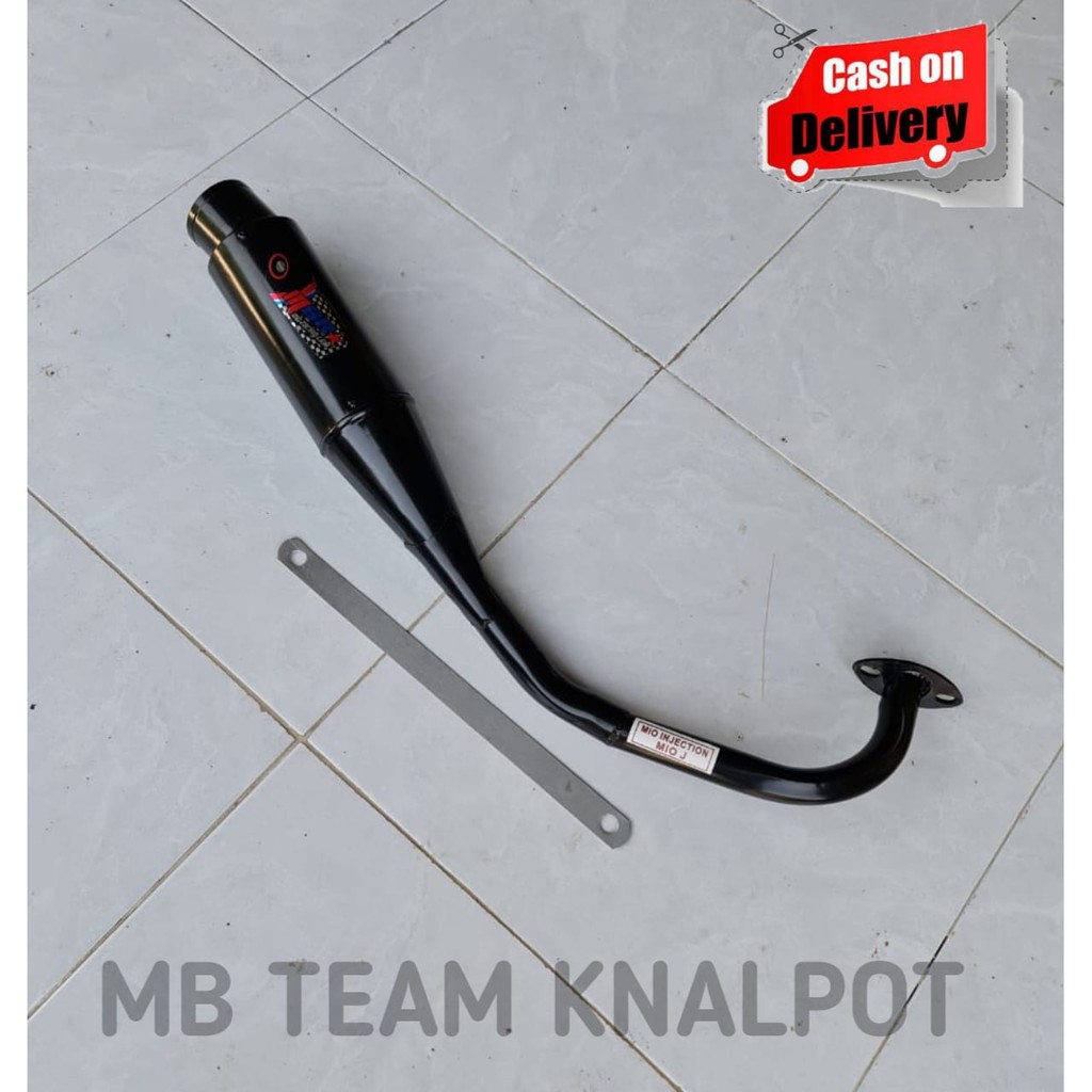 KNALPOT RACING MIO Z MBR TOPI BLACK