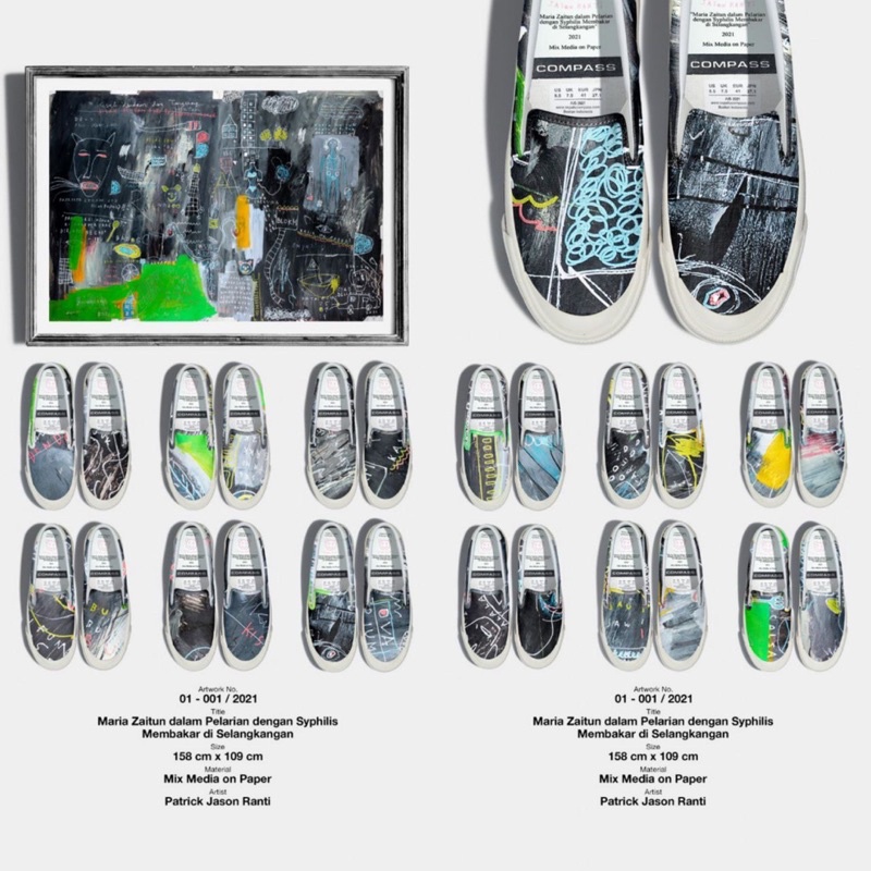 Sepatu Compass x Jason Ranti Artwork 1/2/3