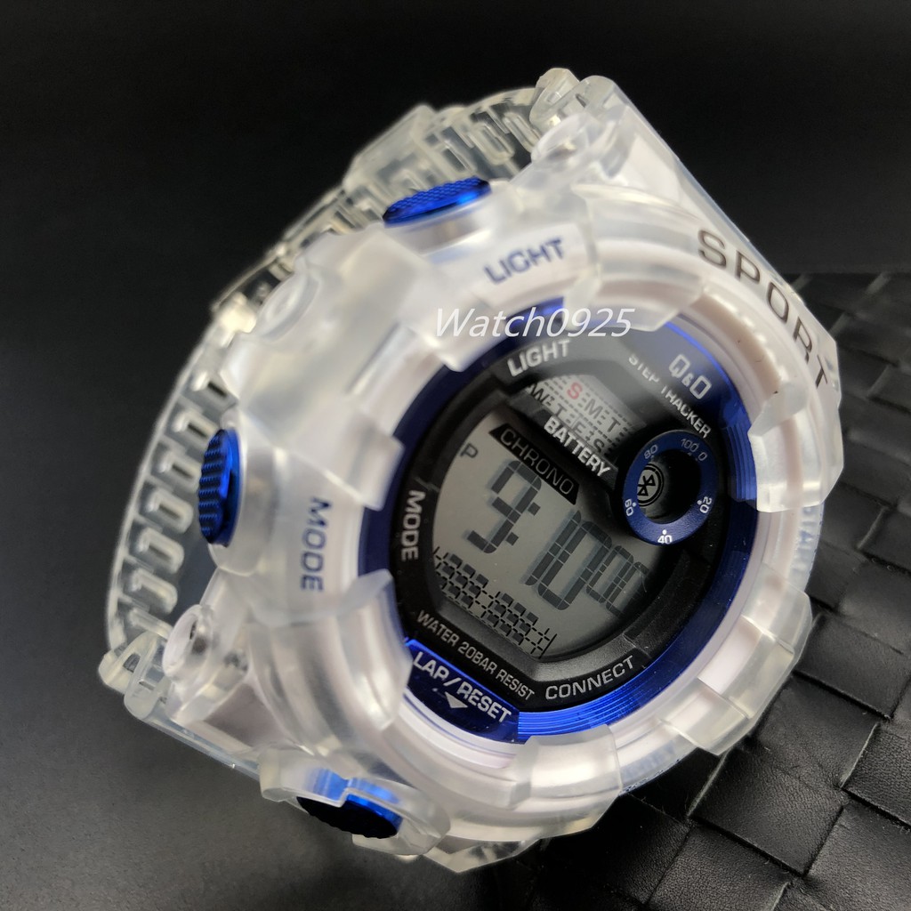 Jam Tangan Pria Transparan Jam Tangan Dualtime Jam Tangan Sport Fashion